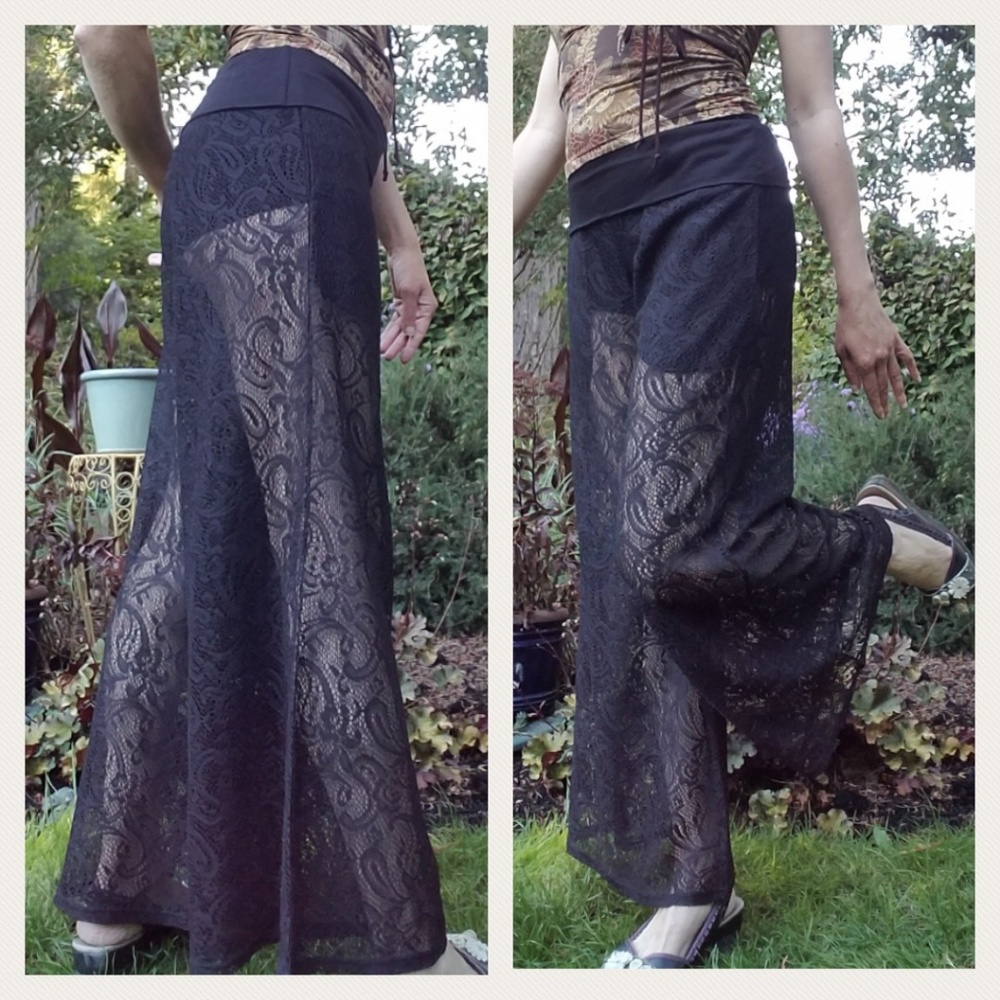 Black Crochet Pants Kenneth Cole Reaction Sz S